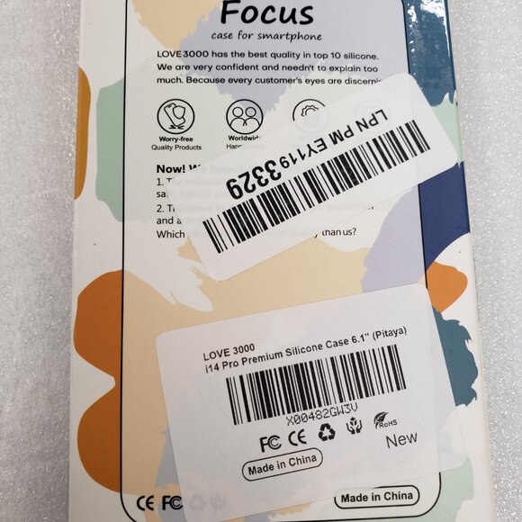 LOVE 3000 Phone Case for iPhone 14 Pro, Pitaya Pink Bright. - Picture 5 of 11